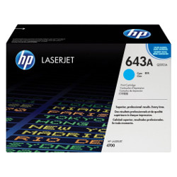 Cartridge N°643A cyan toner 10000 pages for HP Laserjet Color 4700