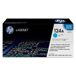 Toner N°124A cyan 2000 pages pour HP Laserjet Color 2605