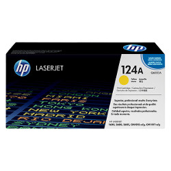 Toner N°124A jaune 2000 pages pour HP Laserjet Color 1600