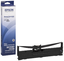 Black nylon ribbon N°S015290 8 mètres for EPSON LQ 630