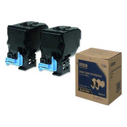 Pack de 2 toners HC 2 x 6000 pages  pour EPSON ACULASER C 3900