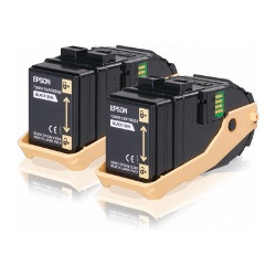 Pack de 2 toners noir 2x 2500 pages pour EPSON ACULASER C 9300