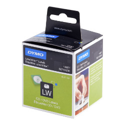 Etiquette blanche pour CD/DVD 57mm 160 pcs for DYMO Label Writer 400 TWIN