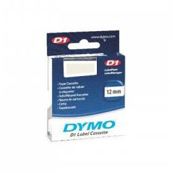 Ruban 12mm x 7m bleu sur transparent pour DYMO Label Manager 450D