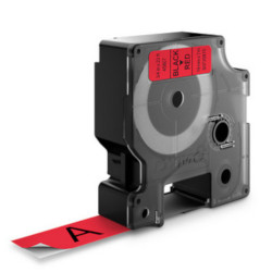 Ruban noir sur rouge 19mm x7M pour DYMO Label Point 300