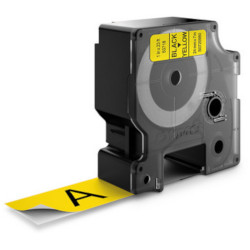 Ruban noir sur jaune 24mm x 7M 53718 pour DYMO Label Manager PCII