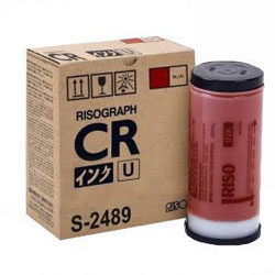 Pack of 2 inks red 2x800cc  for RISO CR 1610