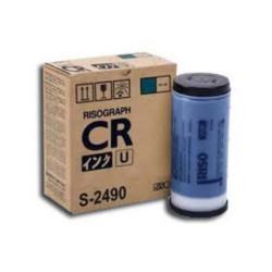 Pack de 2 encres bleu 2x800cc pour RISO CR 1630