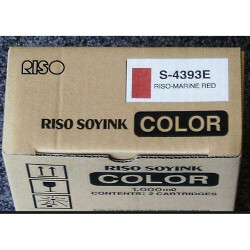 Pack of 2 inks red rouille 2 x 1000cc for RISO RA 4200