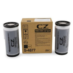 Pack of 2 inks black 2x800cc for RISO CZ 100