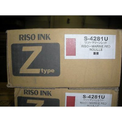 Pack de 2 encres rouge rouille 2x1000ml S-4281 pour RISO RZ 230