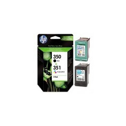 Pack n°350 and 351 black and colors for HP Deskjet D 4300