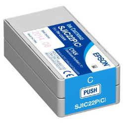 Cartouche jet d'encre cyan S020602 pour EPSON TM C3500