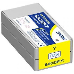 Cartouche jet d'encre jaune S020604 pour EPSON TM C3500