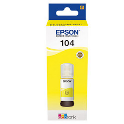 Bouteille d'ink yellow N°104 65ml 7500 pages for EPSON ECOTANK ET 2715