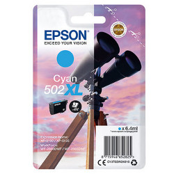 Cartouche N°502XL jet d'encre cyan HC 6.4ml 470 pages pour EPSON XP 5150