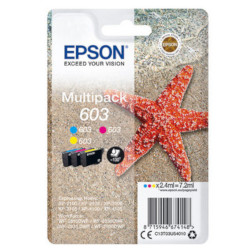 Pack N°603 3 couleurs CMY 3x 2.4ml pour EPSON WF 2835