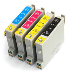 Pack 4 colors BK CMY 4x 13ml for EPSON Stylus CX 3650