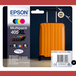 Pack n°405XL 4 couleurs BK CMY 4 x 1100 pages pour EPSON WF 4820