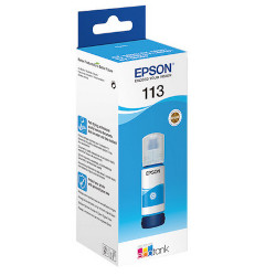 Bouteille d'encre n°113 cyan 6000 pages pour EPSON ECOTANK ET 16650