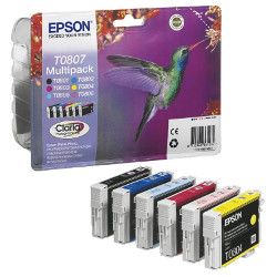 Multipack 6 cartouches 6 couleurs de 7.4ml pour EPSON Stylus Photo PX 730