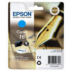 Cartouche N°16 plume cyan 165 pages pour EPSON WF 2630