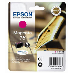 Cartouche N°16 plume magenta 165 pages pour EPSON WF 2520