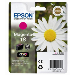 Cartridge N°18 inkjet magenta 3.3 ml 180 pages for EPSON XP 205
