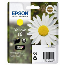 Cartridge N°18 inkjet yellow 3.3 ml 180 pages for EPSON XP 212