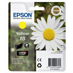 Cartridge N°18 inkjet yellow 3.3 ml 180 pages for EPSON XP 315