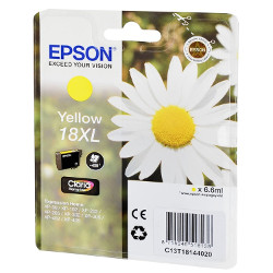 Cartouche N°18XL jet d'encre jaune 6.6 ml 450 pages pour EPSON XP 322