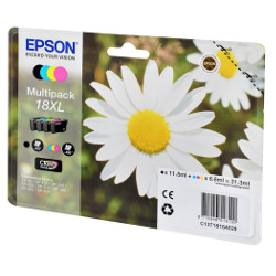 Pack N°18XL 4 colors 31.3 ml 1820 pages for EPSON XP 225