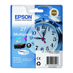Pack N°27 3 colors cmy 3 x 300 pages for EPSON WF 7720