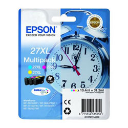 Pack N°27XL 3 colors cmy 3 x 1100 pages for EPSON WF 7210