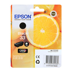 Cartridge N°33 inkjet black 6.4ml for EPSON XP 640