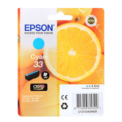 Cartridge N°33 inkjet cyan 4.5ml for EPSON XP 640