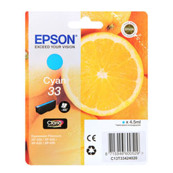 Cartridge N°33 inkjet cyan 4.5ml for EPSON XP 900