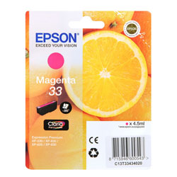 Cartridge N°33 inkjet magenta 4.5ml for EPSON XP 900