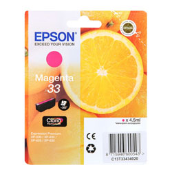 Cartridge N°33 inkjet magenta 4.5ml for EPSON XP 630