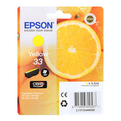 Cartridge N°33 inkjet yellow 4.5ml for EPSON XP 530