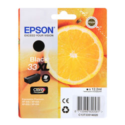 Cartouche N°33XL jet d'encre noir 12.2ml pour EPSON XP 635