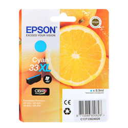 Cartridge N°33XL inkjet cyan 8.9ml for EPSON XP 630