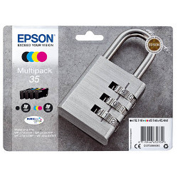 Pack N°35 4 colors BK 900p CMY 3x650p for EPSON WF 4730