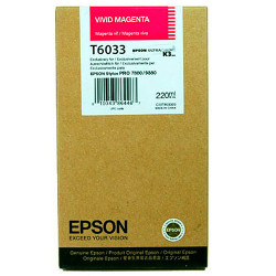 Cartouche magenta 220 ml  autre réf T6033 pour EPSON Stylus Pro 7880