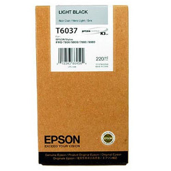 Cartouche gris 220 ml nouv réf T6037 pour EPSON Stylus Pro 9800