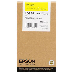 Cartouche jet d'encre jaune 110ml pour EPSON Stylus Pro 7400
