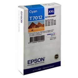 Cartouche jet d'encre cyan T7012 XXL 3400 pages pour EPSON WP 4545