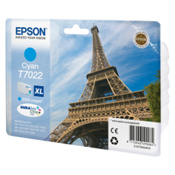 Cartouche jet d'encre cyan T7022 XL 2000 pages pour EPSON WP 4515