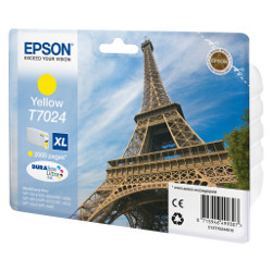 Cartouche jet d'encre jaune T7024 XL 2000 pages pour EPSON WP 4545