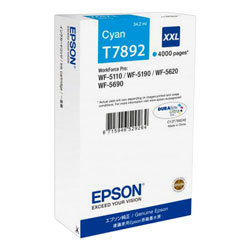 Cartouche encre cyan 4000 pages XXL pour EPSON WF 5620